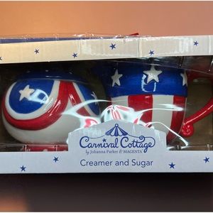 Carnival Cottage by Johanna Parker & Magenta - Creamer and Sugar: “4th of July”
